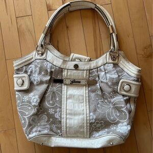 Guess canvas shoulder bag